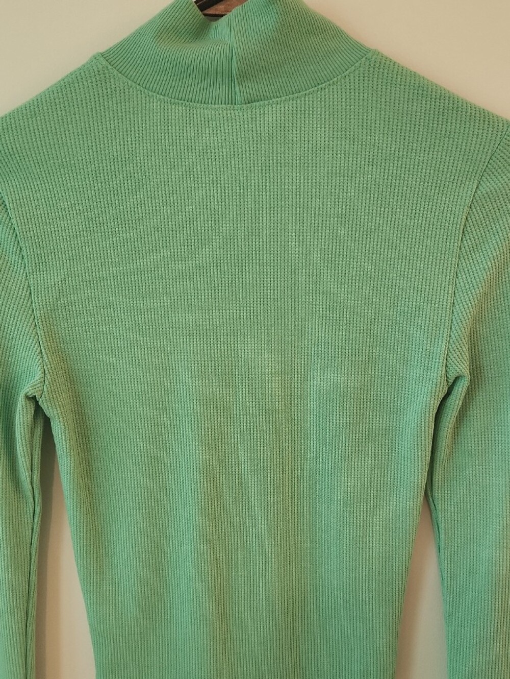 American Eagle Outfitters Mint Green Ribbed Cowl Neck Sweater - Picture 4 of 5